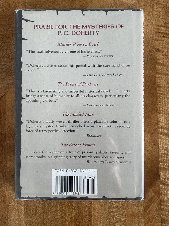 The Assassin in the Greenwood - P. C. Doherty Signed 1st US Edition 1994 - Image 3 of 4