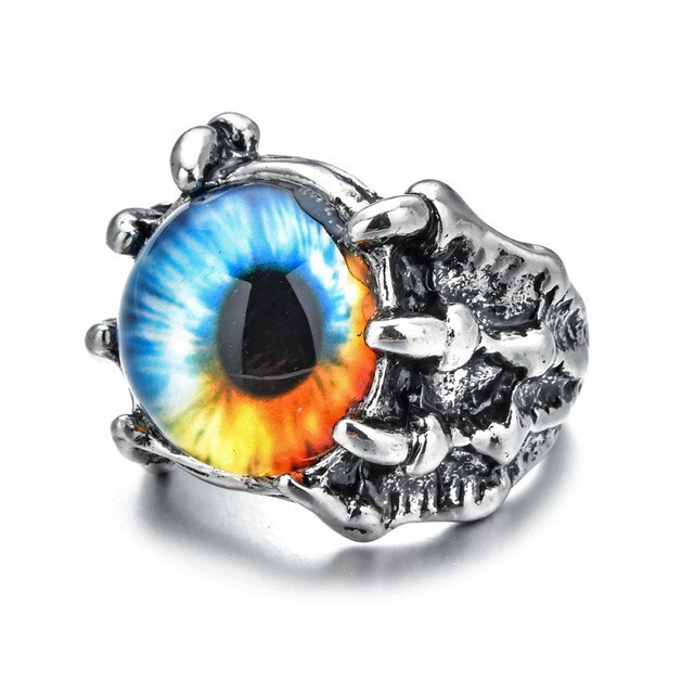 Bulk Lot 30 Mix Vintage Eye Rings Antique Alloy Evil Eyeball Goth ...