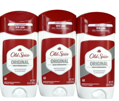 Old Spice  Antiperspirant & Deodorant ORIGINAL SCENT HD 3oz ( 3 pack ) white /