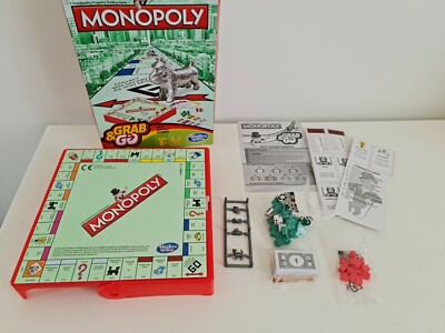Grab and Go Travel Size Portable Monopoly Board Game New With No