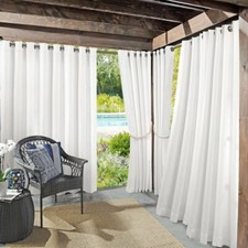 Pannelli occhielli oscuranti camera protezione UV interno/esterno bianco Sun Zero 54x84