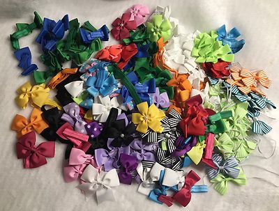 55 Pcs Mix Lot Kid Girl Baby Toddler Bow Headband Hair Band Headwear '' 5 Style''