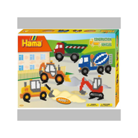 Midi BüGelperlen Set Baufahrzeuge Geschenkpackung Steckperlen Perlen-Hama 3143