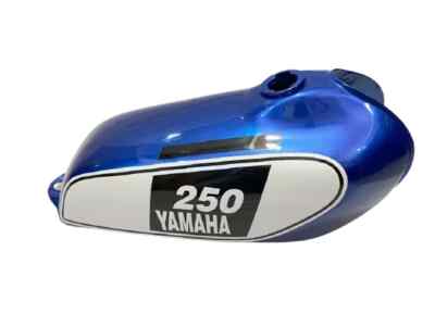 YAMAHA 250 DT Enduro,Blue Painted Steel Fuel Tank 1975 to 1977