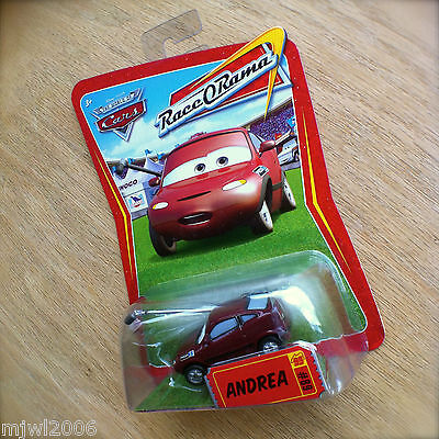 NEW Sealed Rare Disney Pixar Cars Race O Rama Andrea #8