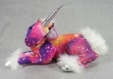 UNICORNIO ROSA--Fiesta Peluche Animal Universo Galaxia Estrellas Espaciales Astronomía