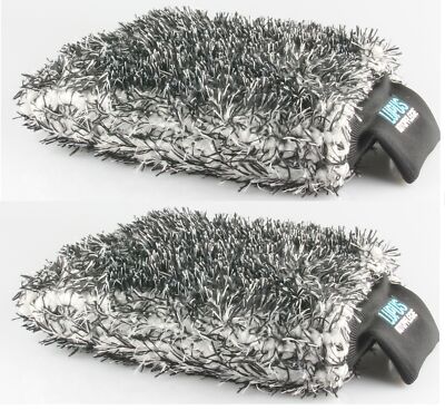 2x Lupus Microfibre Pro Mitt / Sehr weicher Waschhandschuh für die Autopflege