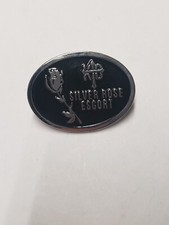 SILVER ROSE ESCORT SET OF 4  PIN