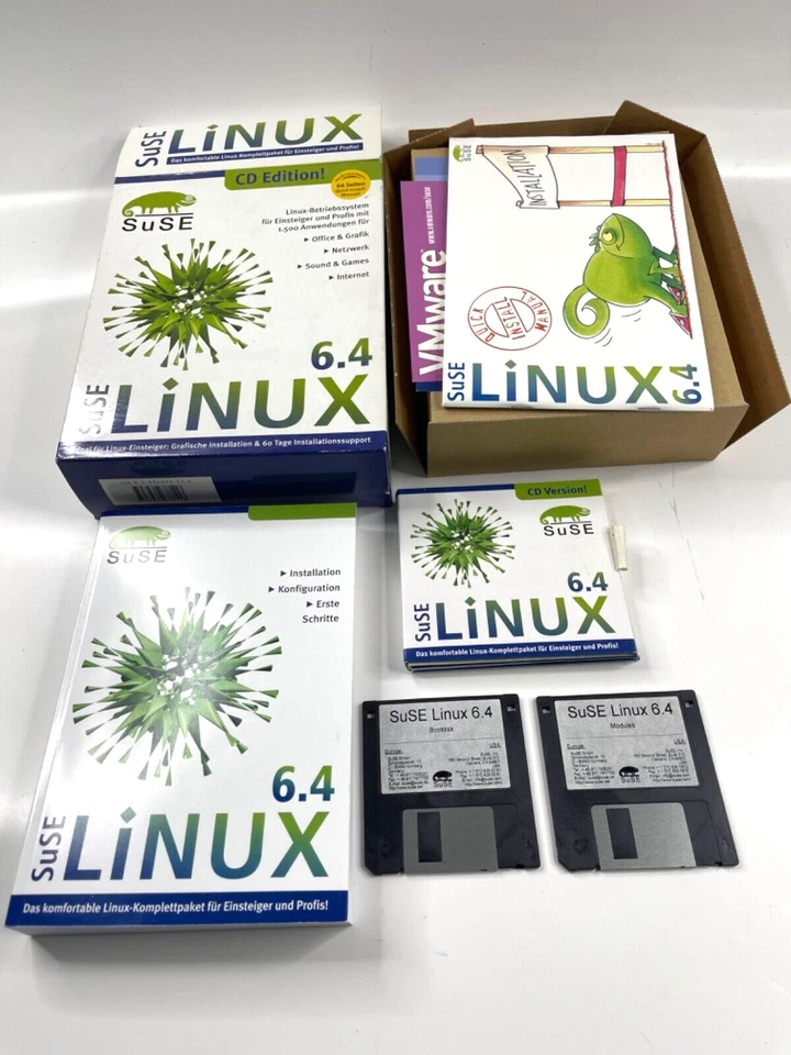 SUSE Linux 6.4 Betriebssystem CD Edition Bog Box - Bild 4 von 4