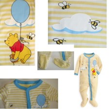 Disney Store Winnie the Pooh Balloon Bees Organic Cotton Sleeper 2T NWT