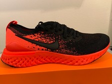 nike epic react flyknit 2 black bright crimson infrared