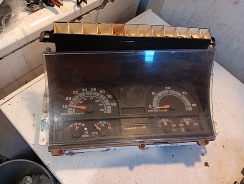 1990-02 ? GMC Top Kick Diesel Truck Instrument Panel Gauge Cluster Untested - Foto 1 di 23