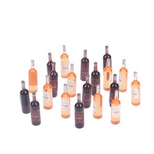 10Pcs 1/12 Dollhouse Miniature Bottles Of Red Wine Dollhouse Kitchen Food Toys 