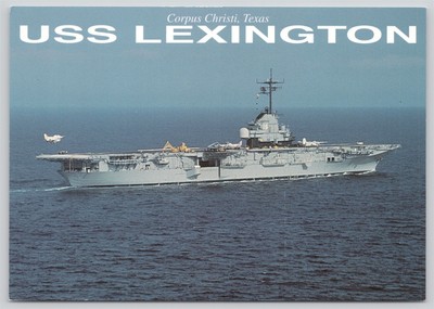 TX Corpus Christi, USS Lexington CV 16, A-4 Skyhawk Training, Chrome Unp 6 x 4