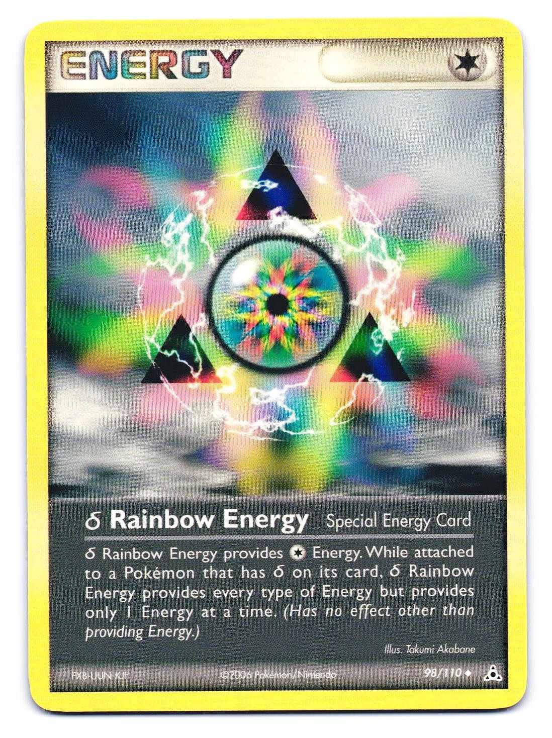 Rainbow Energy 98/110 Uncommon Holon Phantoms Pokemon LP