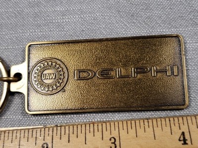 Vintage Delphi Automotive United Auto Workers Keychain C23