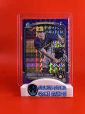 2025 Bowman Draft Sean Episcope Chrome Purple Geometric Refractor 1st #/250