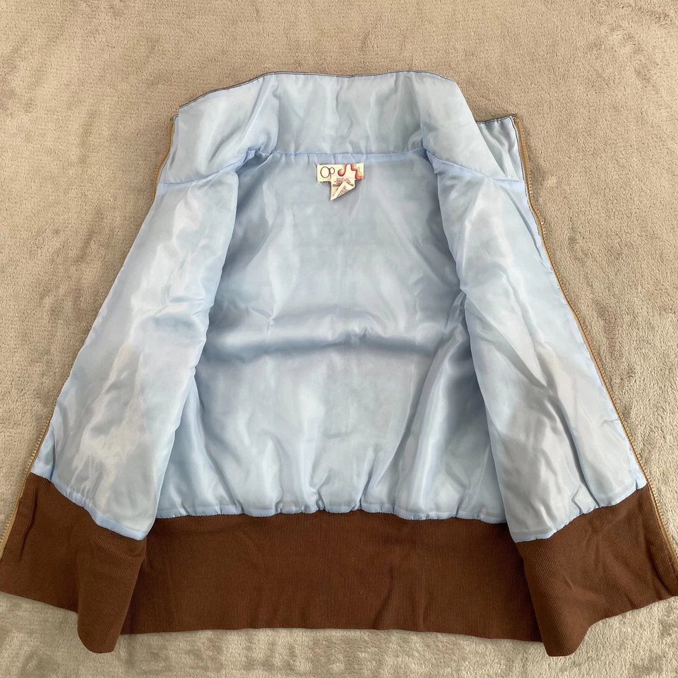 Chaleco acolchado vintage Ocean Pacific juvenil grande (11/13) multicolor bloque cremallera completa Foto 3 de 4