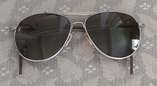 VTG 1940's Bausch  Lomb Aviator Pilot Sunglasses WWII Era