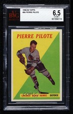 1958-59 Topps Pierre Pilote #36 BVG 6.5 HOF q4n