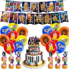 Sing 2 Birthday Party Decor Supplies Balloons Banner Cake Toppers Kids