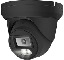 H Series 4MP Color Night IP camera PoE Outdoor w/Audio 2.8mm Black Housing