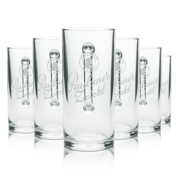 6X Paulaner Bier Glas Krug 0,3L Zwickl Sahm Seidel Henkel GläSer KrüGe Pils Hell-image