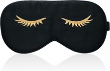 Silk Sleep mask with Adjustable Strap,Comfortable and Super Soft Eye mask