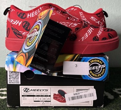 US Men s 7/W 8 - Heelys Pro 20 Prints  Red Black White  New in Box