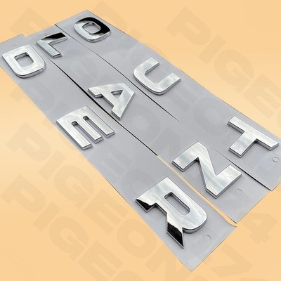 For Mitsubishi 2022-26 Outlander Hood Letter Silver Badge Nameplate Emblem Sport