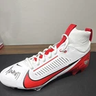 Xavier worthy Nike Autographed White Red Football Cleat Fanatics Authentic