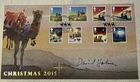 GB QEII 2015 David Holmes Signed Christmas Buckingham FDC Christmas Street SHS