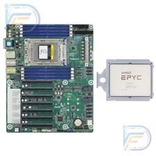 AMD EPYC 7513 32C 64T CPU 2.6GHz  ASRock ROMED8-2T SP3 Server Motherboard Combo