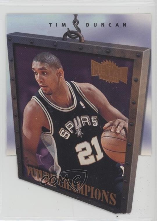 1997-98 Metal Universe Championship Preview Future Champions Tim Duncan HOF 5c2