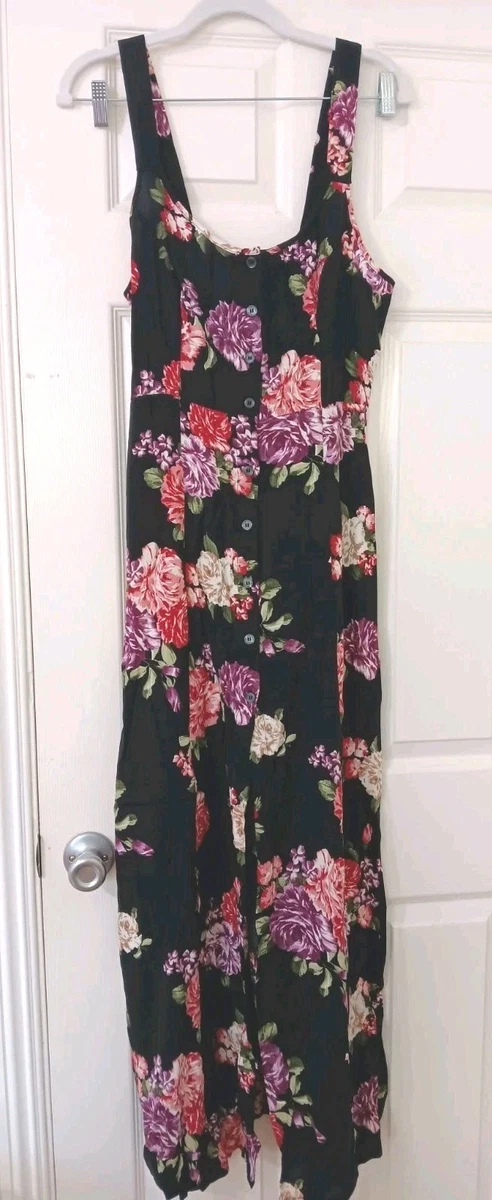 floral tiered maxi dress forever 21 Forever 21 Floral Chiffon Maxi Dress Small S