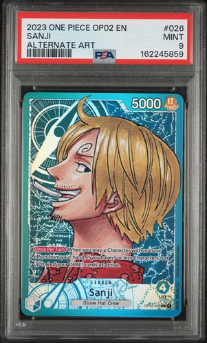 Sanji (Alternate Art) graded PSA 9 for sale on eBay