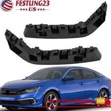 2X Front Driver + Passenger Side Bumper Fender Bracket For Honda Civic 2016-2021