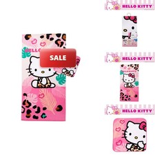Hello Kitty Kids Bath/Pool/Beach Soft Absorbent Cotton Terry Towel Washcloth 2