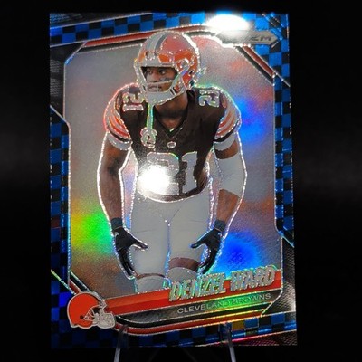 Denzel Ward - 2025 Prizm #90 Blue Black Checkerboard Prizm SSP