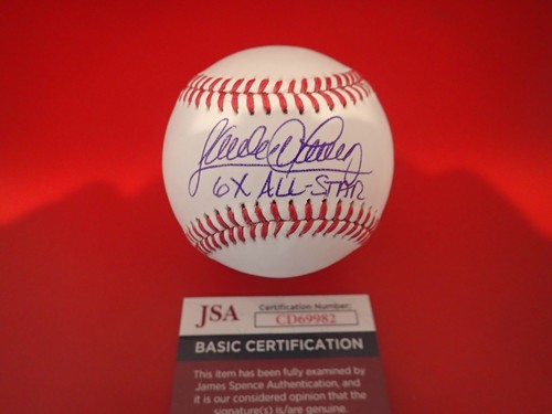 Sandy Alamar Signed MLB Baseball W/ 6 X ALL STAR JSA CD69982 - Picture 2 of 3