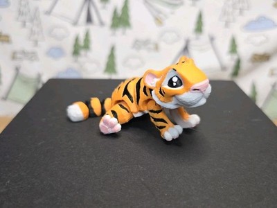 Mini Tiger King - 75 mm Long - 3D Printed Articulated Flexi Fidget Toy!