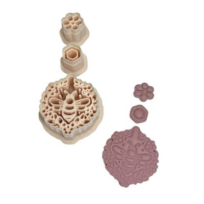 Biene Medaillon Set Polymer Clay Cutter | 3D gedrucktes Tonwerkzeug | IrisCrafts7 UK