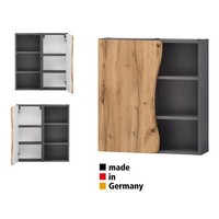 Bad Badezimmer HäNgeschrank Regal 60 Cm Breit Eiche