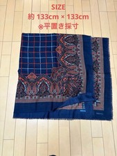 BURBERRY Shawl Stole Paisley Check Large