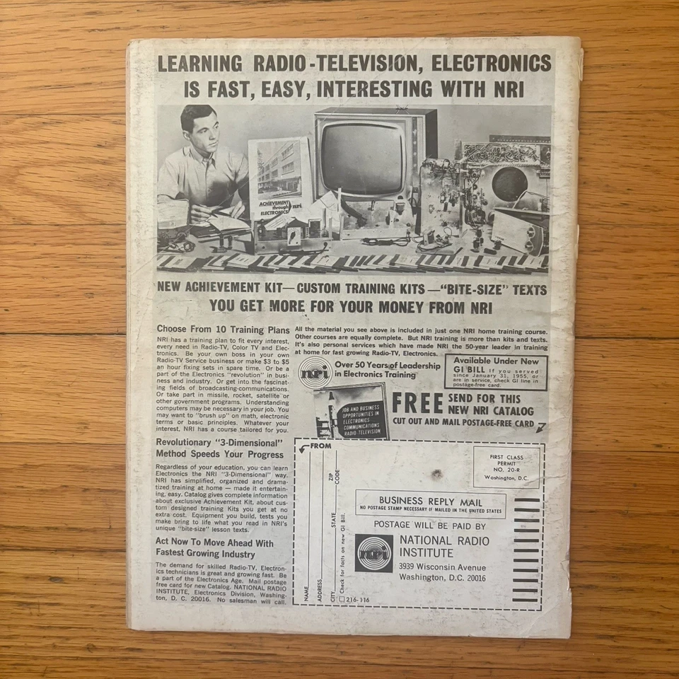 Wildcat Magazine March 1967 Pinup Vintage 1960s RARE - Image 3 of 3