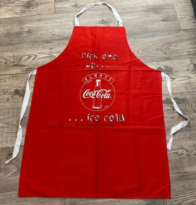 Vintage Coca Cola Coke Schürze Rot Pick One Up Eiskalt Lätzchen Pinny Vintage Bar Pub
