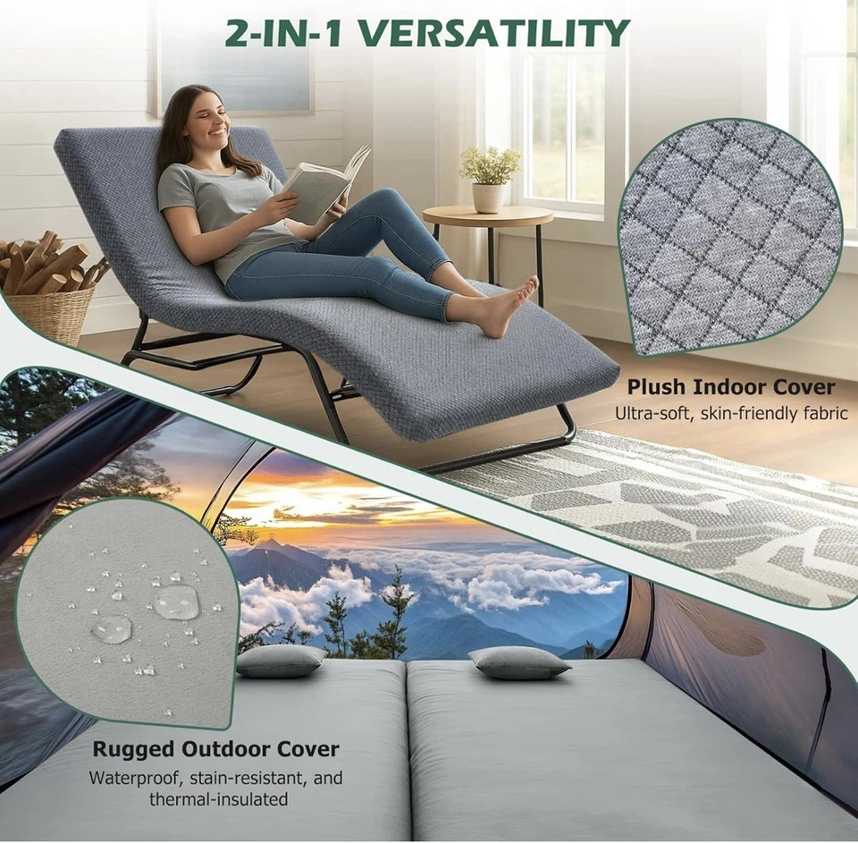 Willpo Schaumstoff Camping Matratze Outdoor Isomatte für Auto,Zelt 160L x66Bx6cm - Bild 2 von 4