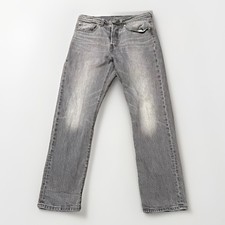 Levi's Women's 501 Skinny Gray Washed Jeans Button Fly 32x29 Straight