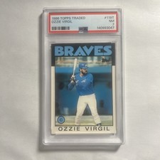 1986 Topps Traded Baseball. Ozzie Virgil #119T PSA 7 