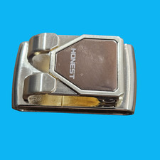 Honest Luxury Men's Stainless Steel Money Clip Wallet Cash Holder Silver Tone